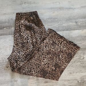 Chicos Womens Leopard Print Pants Size‎ 2